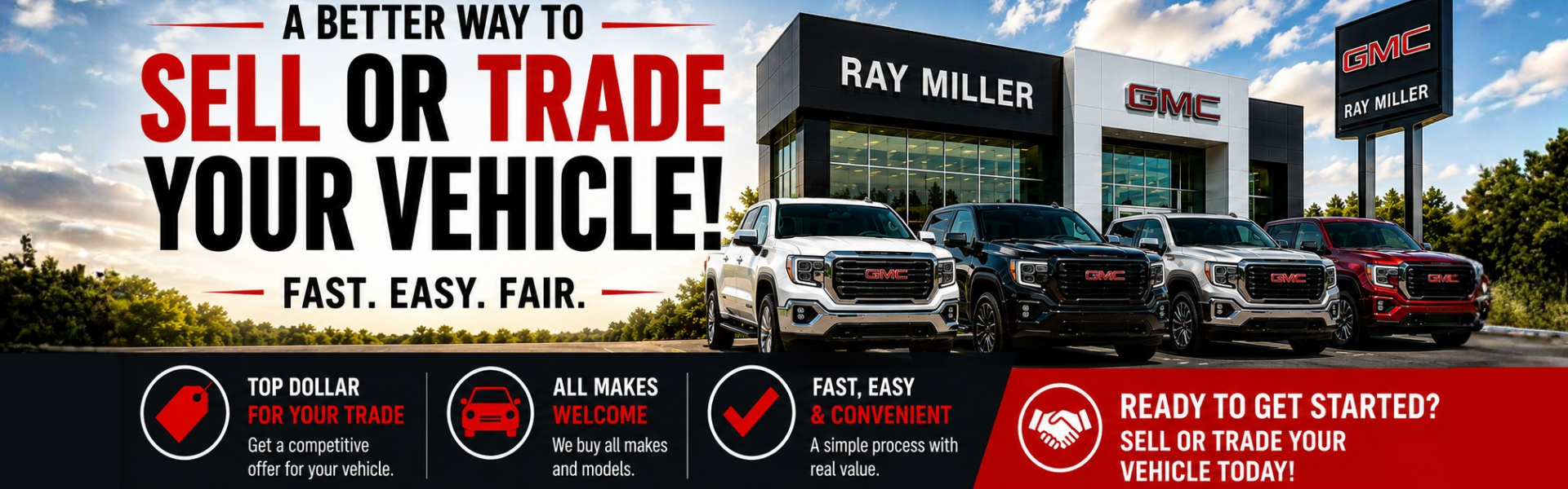 We Buy Cars at Ray Miller GMC